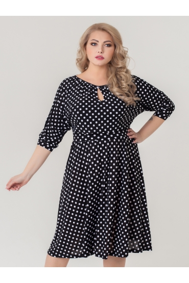 платье Софи (чёрный/горох)