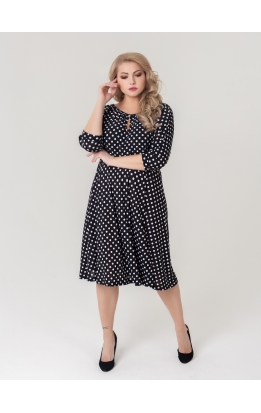 платье Софи (чёрный/горох)