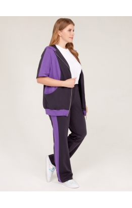 спортивный костюм Дана (серый/фиолет)