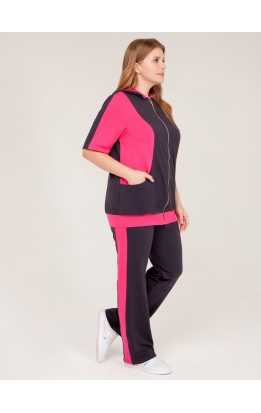 спортивный костюм Дана (серый/розовый)