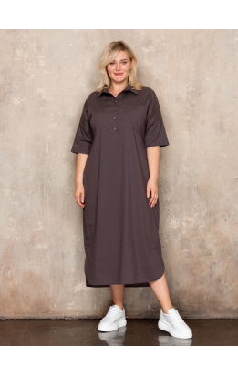 платье Альба (коричневый)