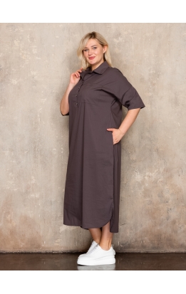 платье Альба (коричневый)