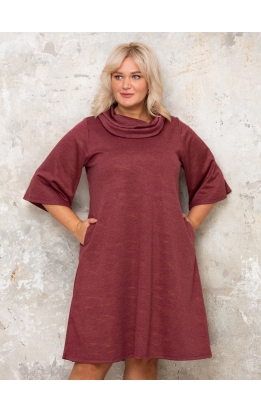 платье Берта (бордо/золото)