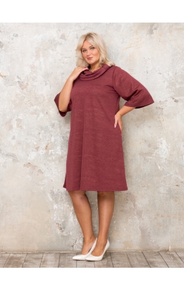 платье Берта (бордо/золото)