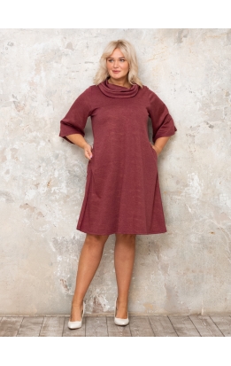 платье Берта (бордо/золото)