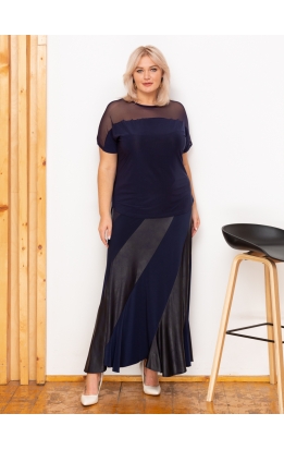 юбка Кармен (темно-синий/лак)