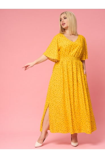 платье Лара (пл_лара_01чергор, 48-50, черный/горох)