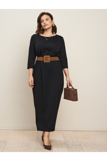 платье Оджи (пл_оджи_01чер, 48-50, черный)