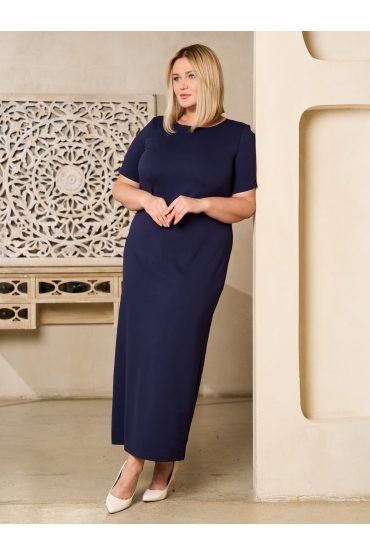платье Оджи (темно-синий) — Производитель женской одежды больших ...