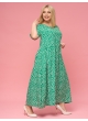 платье Сити Лонг (зеленый/штрихи)