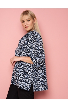 блуза Кэтс (леопард серый)