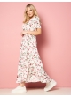 платье Галина Лайт (белый/цветы)