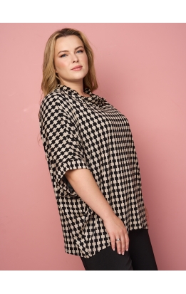 туника Верона (чер/беж/буквы НН)