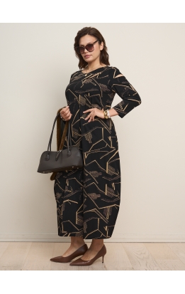 платье Румба (черный/белый)