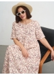 платье СитиМакс (беж/цветы)