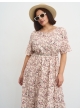 платье СитиМакс (беж/цветы)