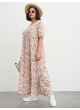 платье СитиМакс (беж/цветы)