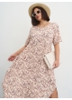 платье СитиМакс (беж/цветы)