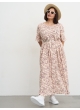 платье СитиМакс (беж/цветы)