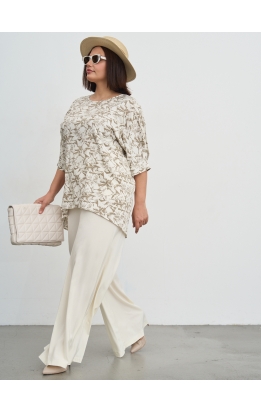 костюм Джанго (беж/принт лист)