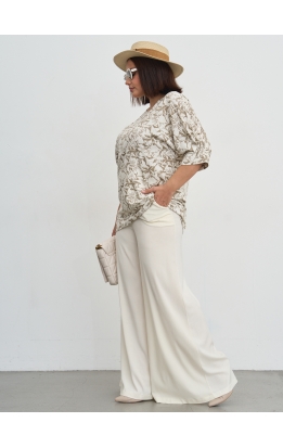 костюм Джанго (беж/принт лист)