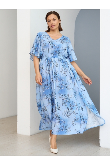платье Лара (голубые ветки)