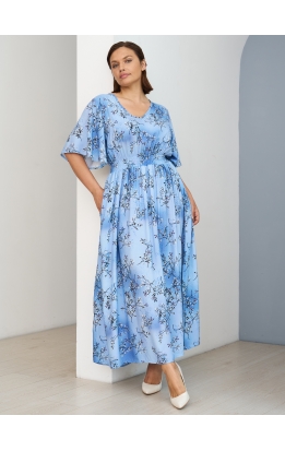 платье Лара (голубые ветки)