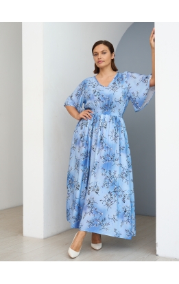 платье Лара (голубые ветки)