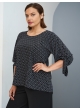 блуза Дороти Принт (черный/соты)