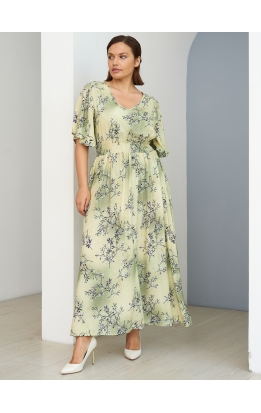 платье Лара (зеленые ветки)