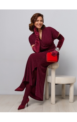 платье Арфа (бордо)