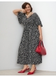 платье Лара (черный/белые пятна)