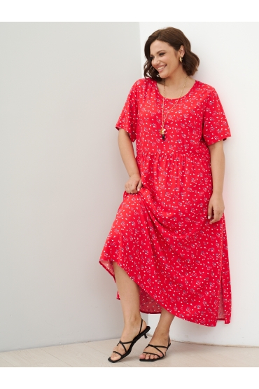 платье Сити Лонг (красн/бел-роз цветы) платье Сити Лонг (красн/бел-роз цветы)