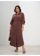 платье Рубашка (коричневый)
