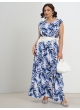 сарафан Амаранта Принт (белый/гжель)